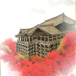 原画 油絵 京都 蓮華寺