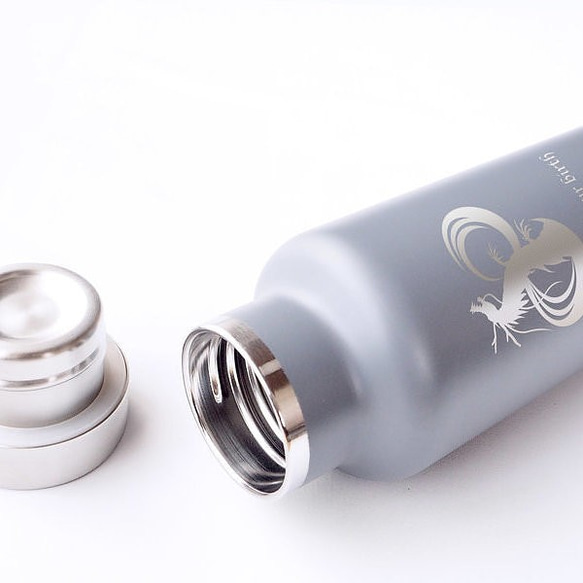 【名入れ】24Bottles BPA FREE 真空2重構造 サーモボトル グレー 500 5枚目の画像