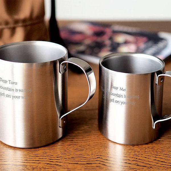 【名入れ】ペアマグカップ ダブルウォールステンレス ステンレスマグ ダブル S+L 結婚祝い 両親への贈り物に