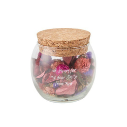 【名入れ】母の日コルクキャップのかわいい小瓶に入ったポプリ 花咲く春の季節をイメージした ポプリボトル フラワーガーデン 3枚目の画像