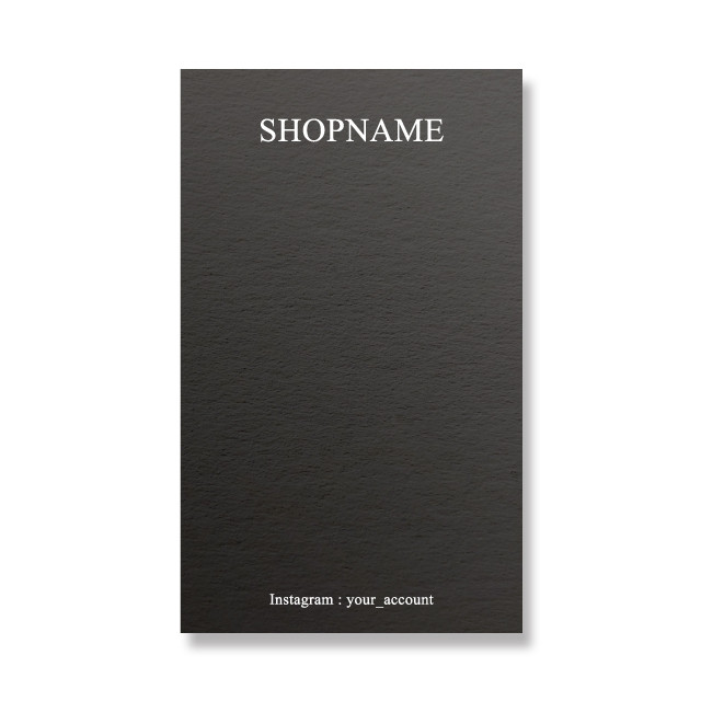 お得200枚入り 厚紙ナチュラル 名刺サイズ  アクセサリー 台紙 黒 バガス紙タテ