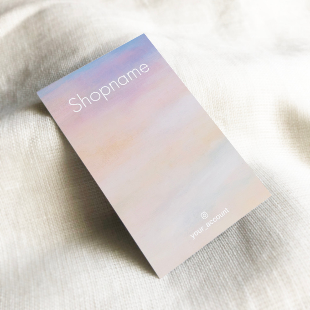 くすみ系ニュアンスカラー＃19アクセサリー台紙／ピアス台紙／ショップ