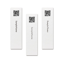 名入れ ショップ QR アクセス タグ カード ２０×７４（mm）100枚～ 3枚目の画像