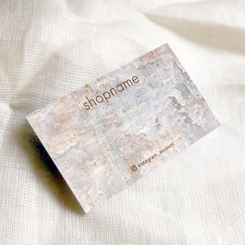 名入れ 自然をイメージした シンプル アクセサリー台紙 ヨコ型 100枚  