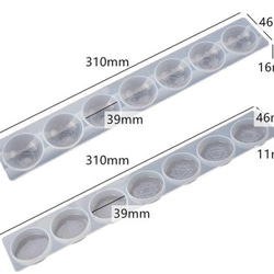 シリコン型 モールド チャクラ 半球、平丸 セット BLHW166431C【シリコンモールド オルゴナイト】 1枚目の画像