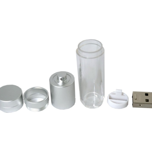 USBメモリ 手作りキット 16G シンプルな円柱タイプ アルミ製【パーツを