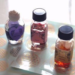 フラワーオブライフ ステッカー (金色) 56mm （1シート6枚）神聖幾何学 3枚目の画像