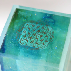 フラワーオブライフ ステッカー (金色) 38mm （1シート12枚）神聖幾何学 4枚目の画像