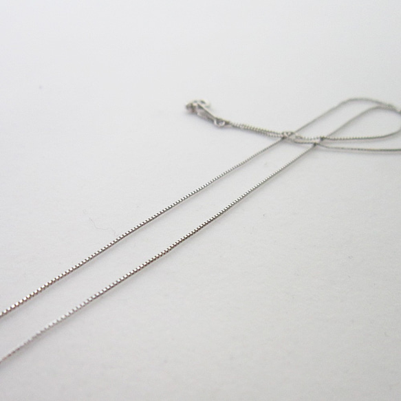 プラチナ【PT850】 ベネチアン 0.6mm幅 チェーン ネックレス 40cm  