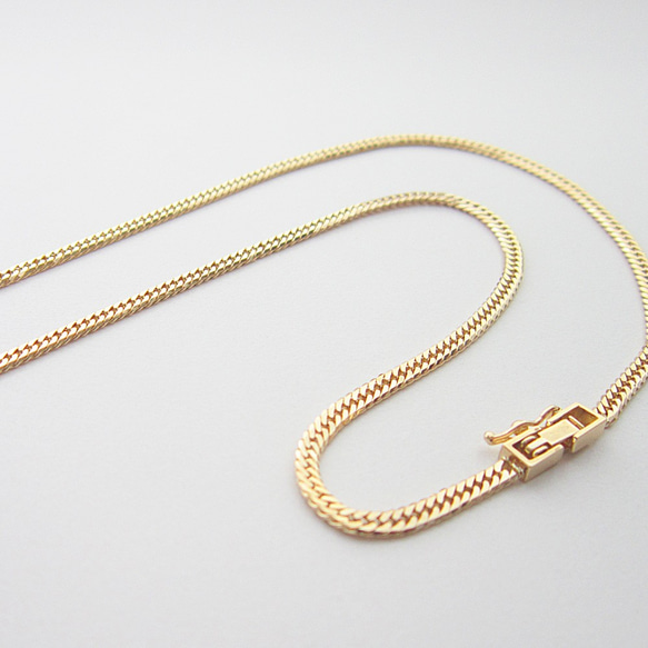 喜平6面ネックレス10.18g(18金ネックレス50cm) 18金 6面カット ダブル ネックレス 10g 50cm / K18 6cut double