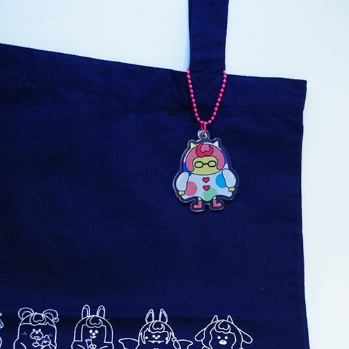 なんかかわいいやつら アクリルキーホルダー -ブルー- 「キャラクター