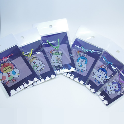 なんかかわいいやつら アクリルキーホルダー -ブルー- 「キャラクター