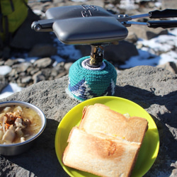 【受注生産】OD缶カバーmountains(small) for Hikers and Campers(ガス缶カバー) 4枚目の画像