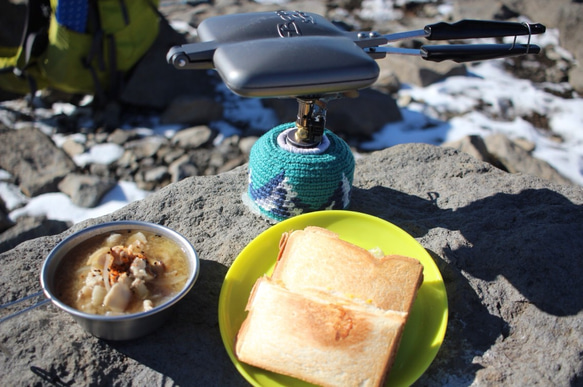 【受注生産】OD缶カバーmountains(small) for Hikers and Campers(ガス缶カバー) 4枚目の画像