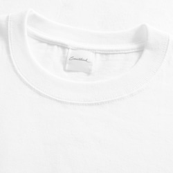 香港のバス停刺繍半袖フルホワイトTシャツSomethink 5枚目の画像