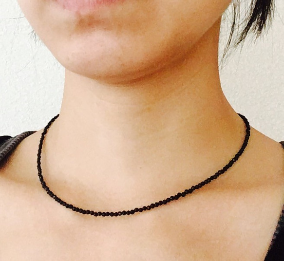 garni オニキスネックレス GARNI（ガルニ）の「【GARNI】ジャギーオニキスペンダント