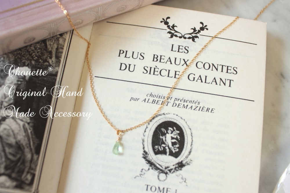 *宝石エメラルドのネックレス*14kgf