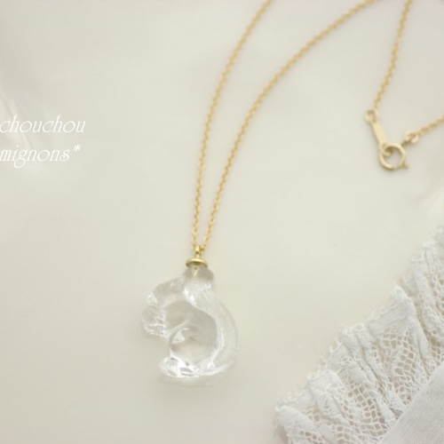 ビンテージスワロフスキー＊リスのネックレス ネックレス