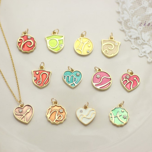 星座チャームネックレス*14kgf ネックレス・ペンダント seraphim