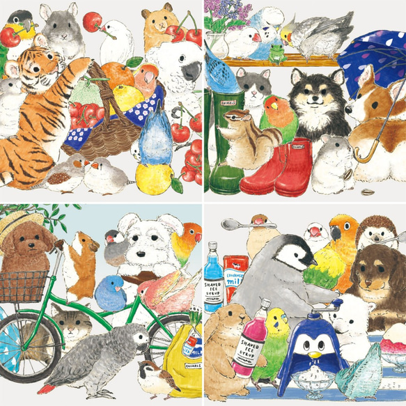 2022年 見開きA3カレンダー HAPPY ANIMAL YEAR!! 4枚目の画像