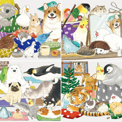 2022年 見開きA3カレンダー HAPPY ANIMAL YEAR!! 5枚目の画像