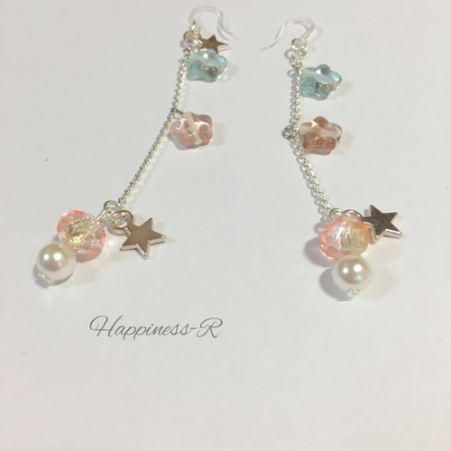 織姫彦星ピアス.イヤリング ピアス（フック・チェーン