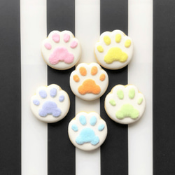 うちの子 猫ちゃん好き必見！肉球のアイシングクッキー（6枚1セット