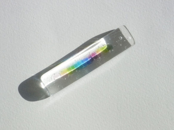 ガラスの虹色箸置き 3枚目の画像
