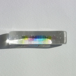 ガラスの虹色箸置き 4枚目の画像