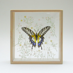 蝶と小花のペーパークラフト 2枚目の画像