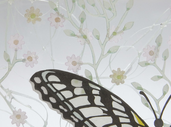 蝶と小花のペーパークラフト 6枚目の画像