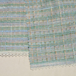麻の手織りストール 2枚目の画像