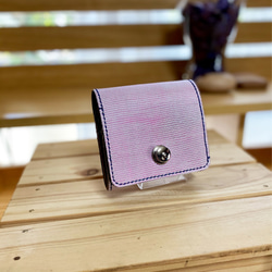 @『ランドセル4』インポート牛革二つ折り財布『ネオンピンク』 4枚目の画像