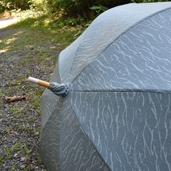 着物リメイク日傘　水色傘袋付 2枚目の画像