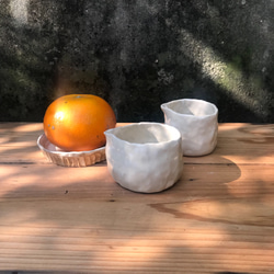 「泊」竹土石山 竹土系列 牛奶壺 茶海 蜂蜜 拉花 咖啡廳 迷你造型 空氣感 第1張的照片
