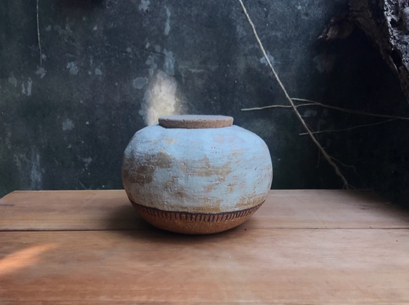 「呼吸」竹土石山 竹土系列 花器 花瓶 茶倉 茶葉罐 封存 醞釀 可插乾燥花 鮮花 第2張的照片