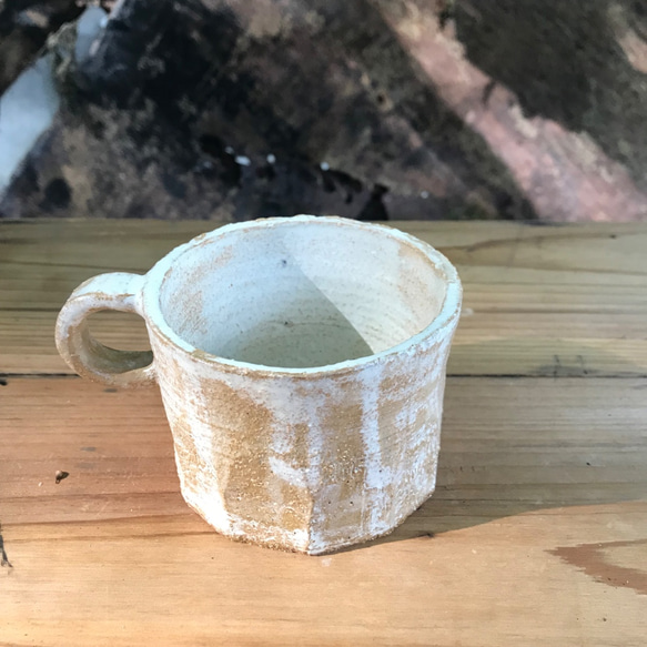 chuhsienearth 13 the cafe mug “wheat” handmade milky 3枚目の画像