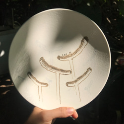 竹土石山 chuhsienearth 13 石山系列 「檸檬花蕊」大圓盤 湯盤 深皿 手作 瓷器 生活 雜貨 第3張的照片