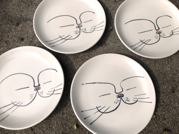 chuhsienearth13 a cake pan "pleasant" cat style plate 2枚目の画像