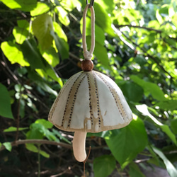 chuhsienearth 13 the wind chime “Leucocoprinus” ceramic 2枚目の画像