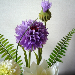 お正月Ｓａｌｅ！仏花　お盆の花　シックな和花器　アートフラワー♪ 3枚目の画像