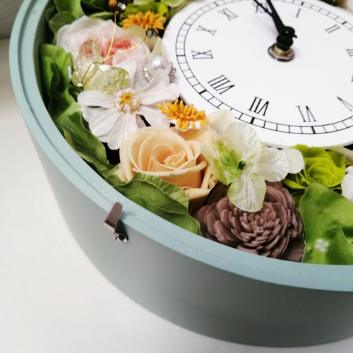 ⚫️オブロングプリザーブド壁時計⚫️ ⚫️オブロングプリザーブド壁時計⚫️