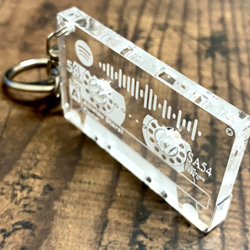 Spotify Code カセットテープ型キーリング・キーホルダー・キー