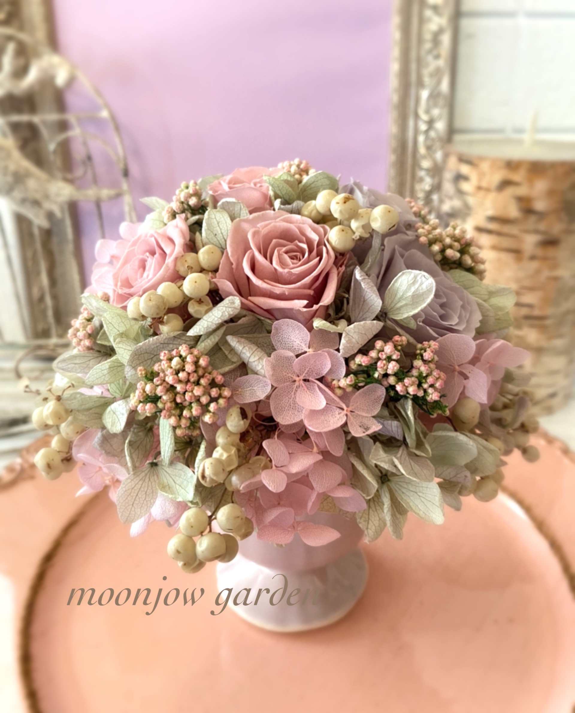 クレイフラワー✨大きなアレンジ✨薔薇・百合・カラー✨ハンドメイド f888d8e26defb6f12e2760f3492d44