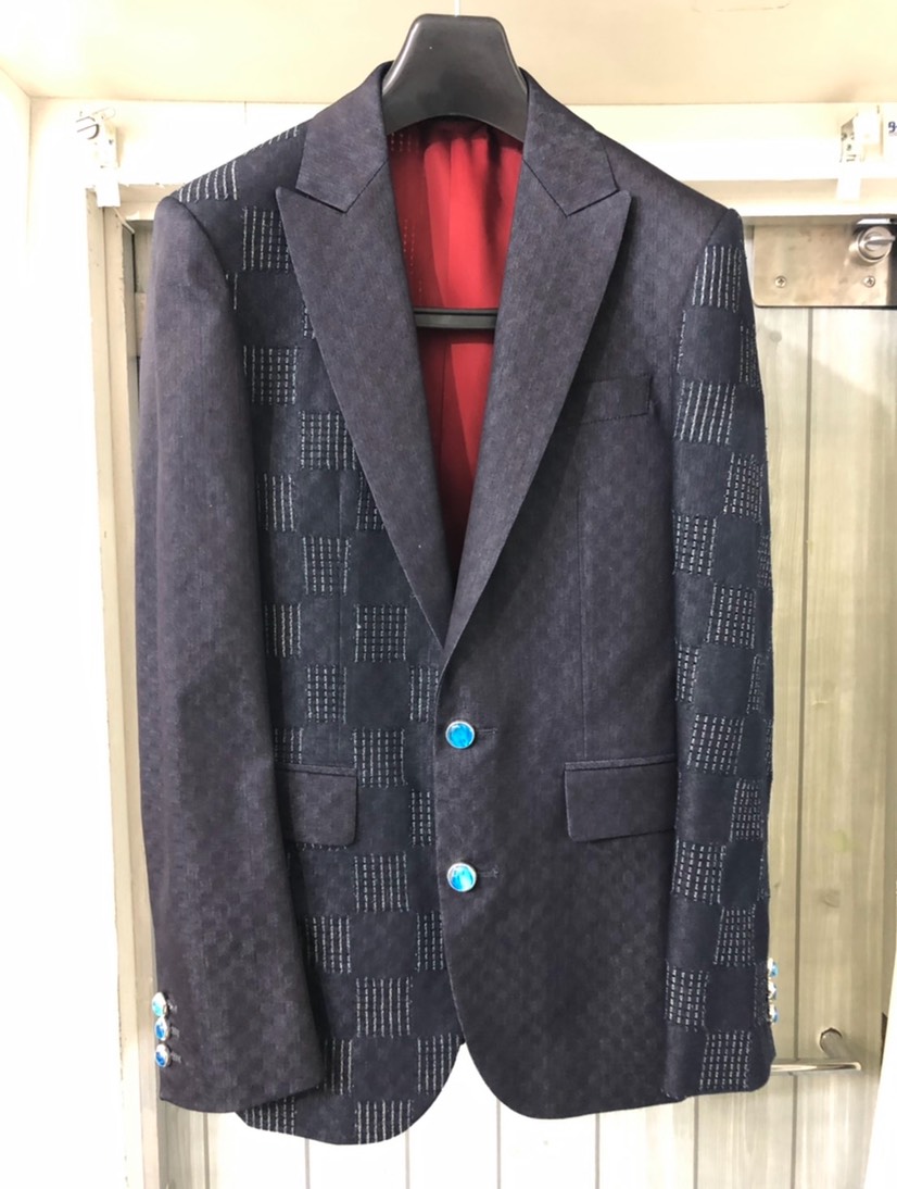 スワトウ刺繍デニムジャケット