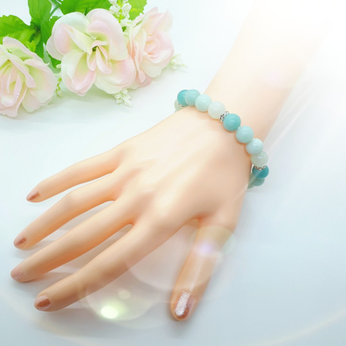 癒しのオルゴナイト❤️ブルーレースアゲート＋ロシアンアマゾナイトの香水瓶型♡ 癒しのオルゴナイト❤️ブルーレースアゲート＋ロシアンアマゾナイトの