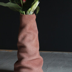 花瓶カバー/花瓶　2点セット　brown 3枚目の画像
