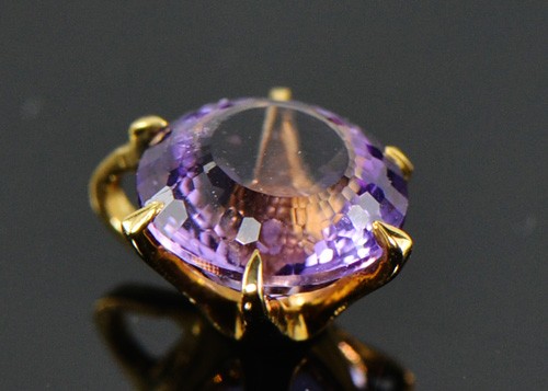 K18 アメシスト 神話カット ペンダントトップ YK-BN0155-28