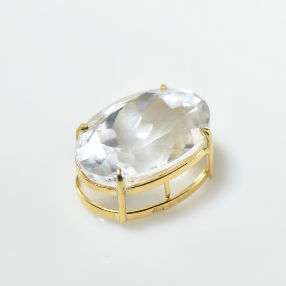 K18 ホワイトトパーズ ペンダントトップ YK-BN0355-28