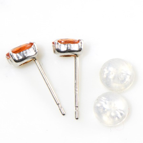 プラチナ900 オレンジサファイア ピアス YK-BB014CI2 ピアス（スタッド 